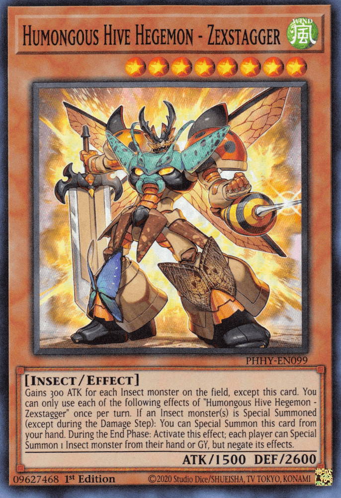 Humongous Hive Hegemon - Zexstagger [PHHY-EN099] Super Rare (ONLINE ORDER ONLY)