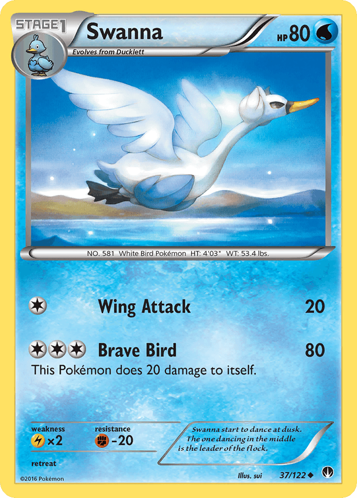 Swanna (37/122) [XY: BREAKpoint] (Online Only)
