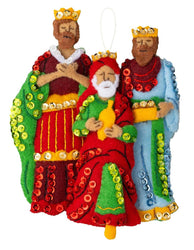 Plaid Crafts - Bucilla Silent Night Felt Ornament Kit Set of 4 (ONLINE ORDER ONLY)