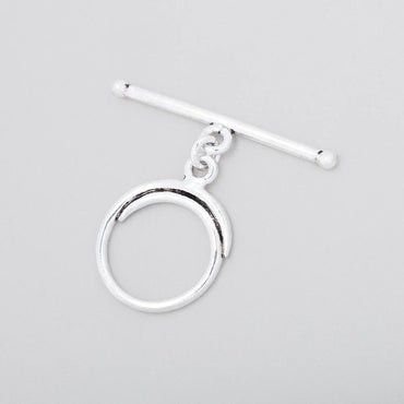 17mm Antiqued Sterling Silver Toggle Swirl Design 1 piece (ONLINE ORDER ONLY)