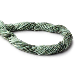 1.7mm Green Sapphire Micro Faceted Round Beads 12.5 inch 220 pieces (ONLINE ORDER ONLY)