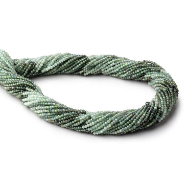 1.7mm Green Sapphire Micro Faceted Round Beads 12.5 inch 220 pieces (ONLINE ORDER ONLY)