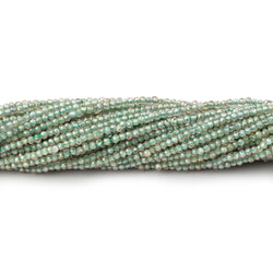 1.7mm Green Zircon Micro Faceted Rondelle Beads 12.75 inch 232 pieces (ONLINE ORDER ONLY)