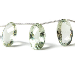 17x10-16x12mm Prasiolite pavilion faceted oval beads 8 inch 9 pieces AAA (ONLINE ORDER ONLY)