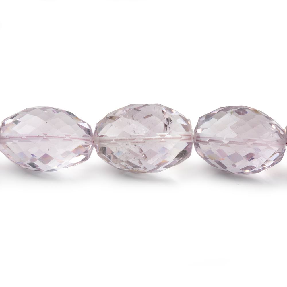 17x12-19x14mm Pink Amethyst Faceted Olive Beads 16 inch 24 pieces AA (ONLINE ORDER ONLY)