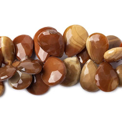 17x12-21x17mm Bruno Jasper Faceted Pear Beads 4 inch 22 pieces AA (ONLINE ORDER ONLY)