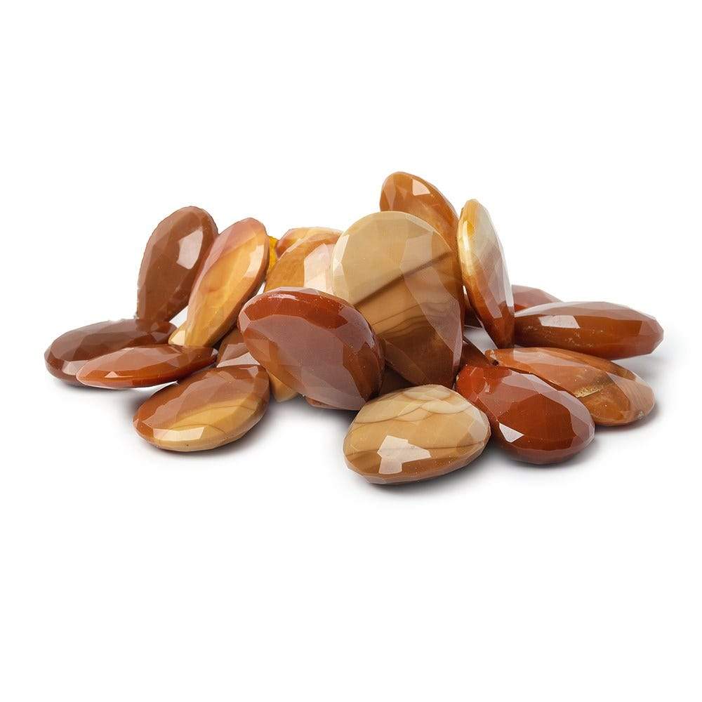 17x12-23x17mm Bruno Jasper Faceted Pear Briolette 4 inch 23 beads AA (ONLINE ORDER ONLY)