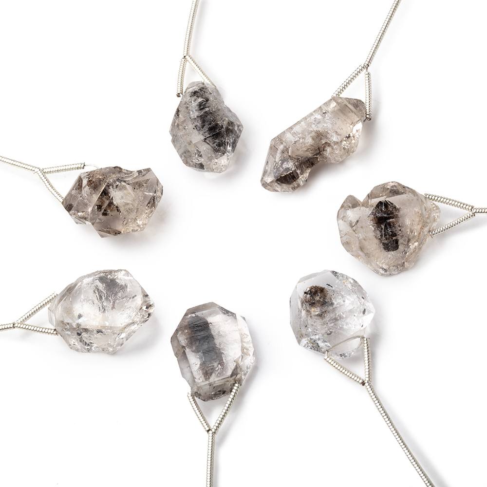 17x13-20x14mm Double Terminated Quartz Natural Crystal Focal 1 Bead (ONLINE ORDER ONLY)