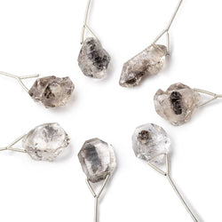 17x13-20x14mm Double Terminated Quartz Natural Crystal Focal 1 Bead (ONLINE ORDER ONLY)