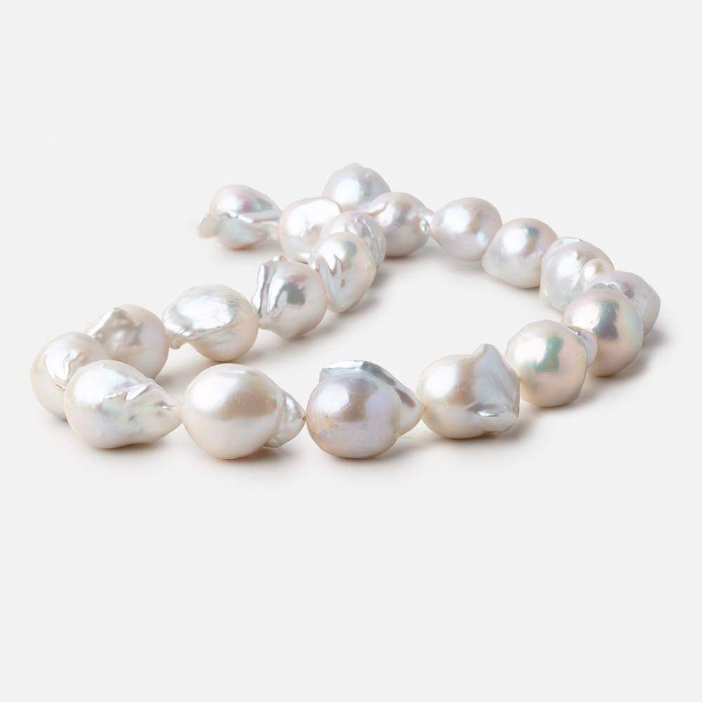 17x13-22x16mm Off White Ultra Baroque Freshwater Pearls 15.25 inch 20 pcs (ONLINE ORDER ONLY)