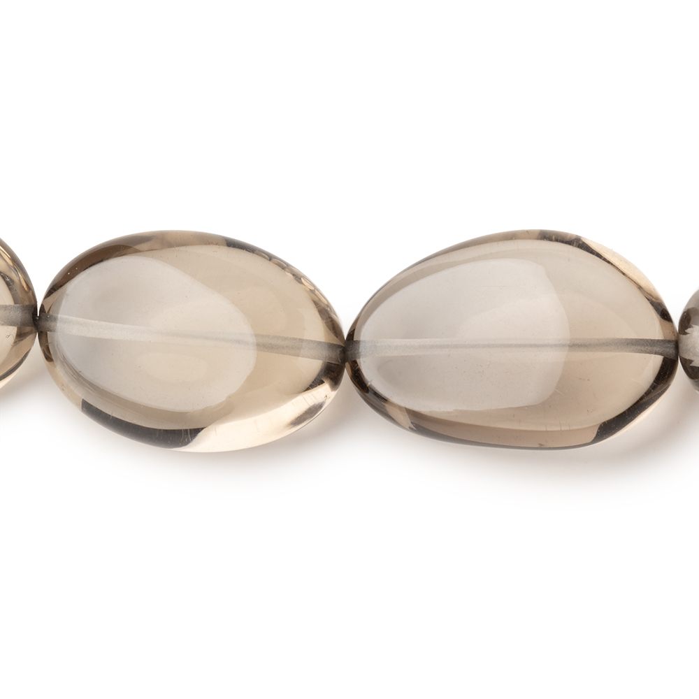 17x13-24x15mm Smoky Quartz Plain Nugget Beads 16 inch 21 pieces (ONLINE ORDER ONLY)
