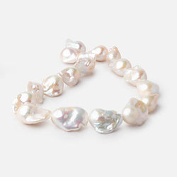 17x13-27x14mm Creamy White Ultra Baroque Pearls 15 inch 18 Beads AA (ONLINE ORDER ONLY)