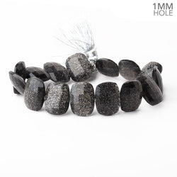 17x13mm Celestial Quartz Faceted Cushion Beads 7.5 inch 15 pieces 1mm Large Hole (ONLINE ORDER ONLY)