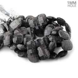 17x13mm Celestial Quartz Faceted Cushion Beads 7.5 inch 15 pieces 1mm Large Hole (ONLINE ORDER ONLY)