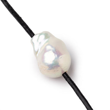 17x14-22x14mm Off White Ultra Baroque 2.5mm Large Hole Focal Beads 1 piece (ONLINE ORDER ONLY)