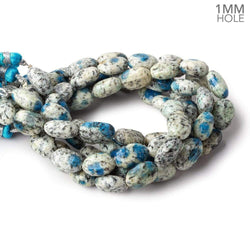 17x14-23x16mm K2 Azurite Granite "K2 Jasper" faceted nuggets 14 inch 18 beads 1mm hole (ONLINE ORDER ONLY)