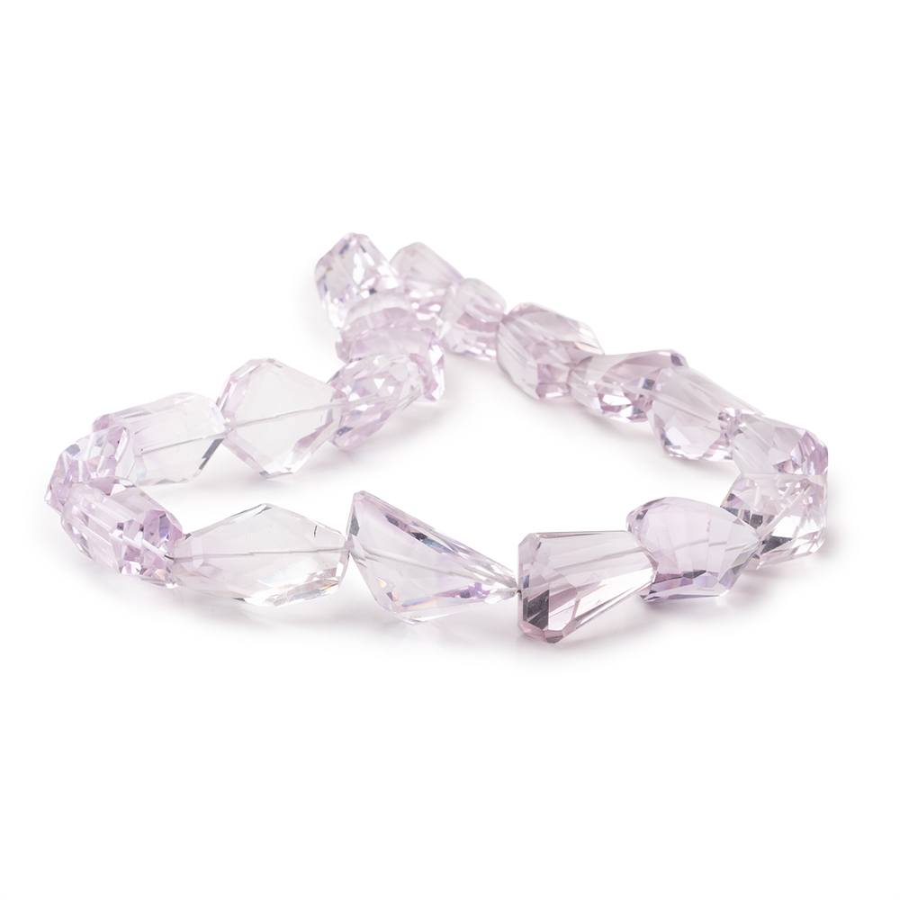 17x14-25x16mm Pink Amethyst Faceted Nuggets 15 inch 19 Beads AAA (ONLINE ORDER ONLY)