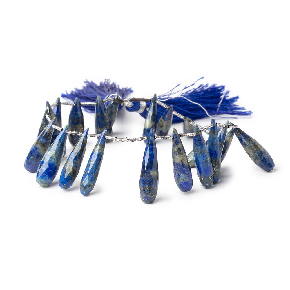 17x5.5-26x6.5mm Lapis Lazuli Faceted Tear Drops 7.5 inch 22 Beads (ONLINE ORDER ONLY)
