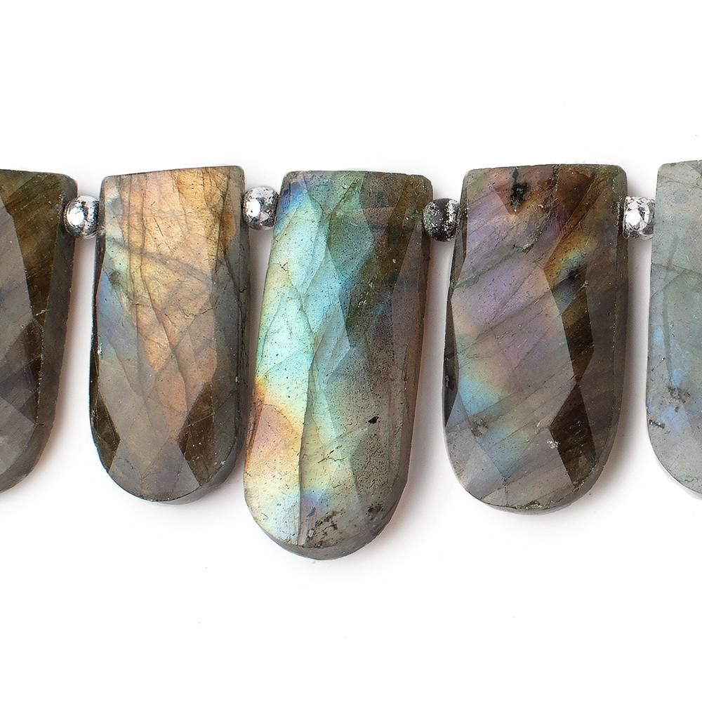 17x9-25x11mm Labradorite Faceted Fancy Shapes 8.5 inch 16 Beads (ONLINE ORDER ONLY)