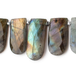 17x9-25x11mm Labradorite Faceted Fancy Shapes 8.5 inch 16 Beads (ONLINE ORDER ONLY)