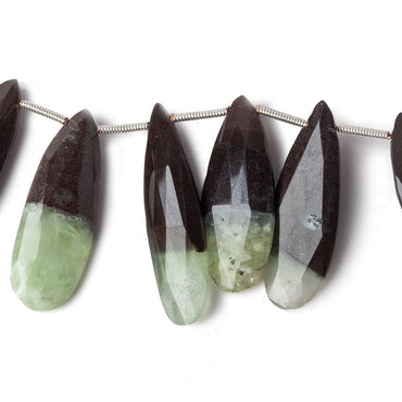17x9-30x12mm Prehnite and Matrix Pear Briolettes 8 inch 17 pieces AA (ONLINE ORDER ONLY)