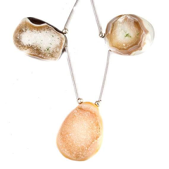 18-21mm Natural Color Drusy Bead Set of 3 (ONLINE ORDER ONLY)