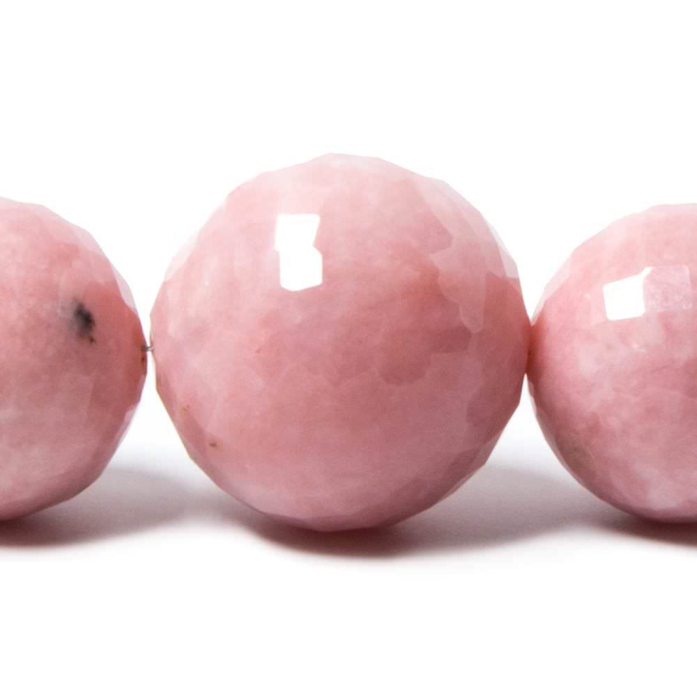 18-25mm Pink Peruvian Opal faceted rounds 9 inches 11 beads AAA grade (ONLINE ORDER ONLY)