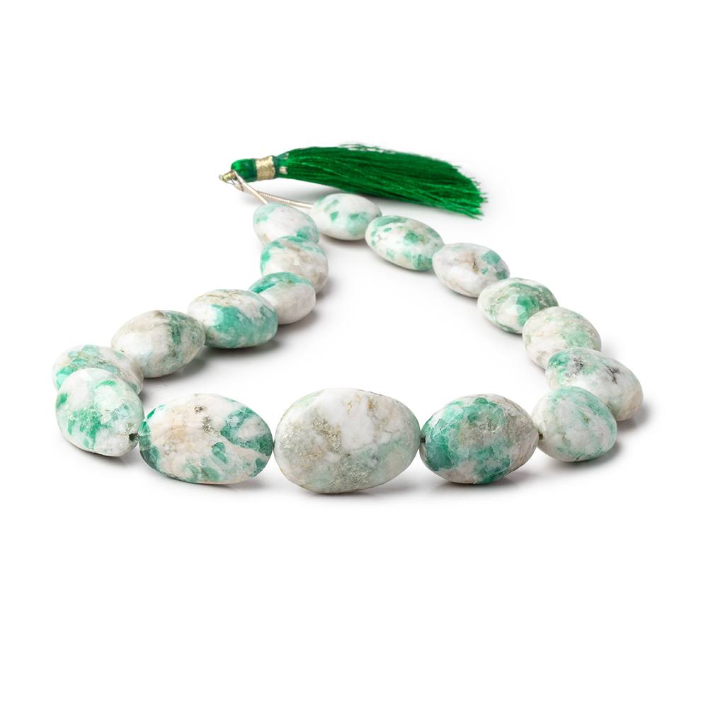 18-27mm Colombian Emerald in Matrix Plain Nuggets 14 inch 17 Beads (ONLINE ORDER ONLY)