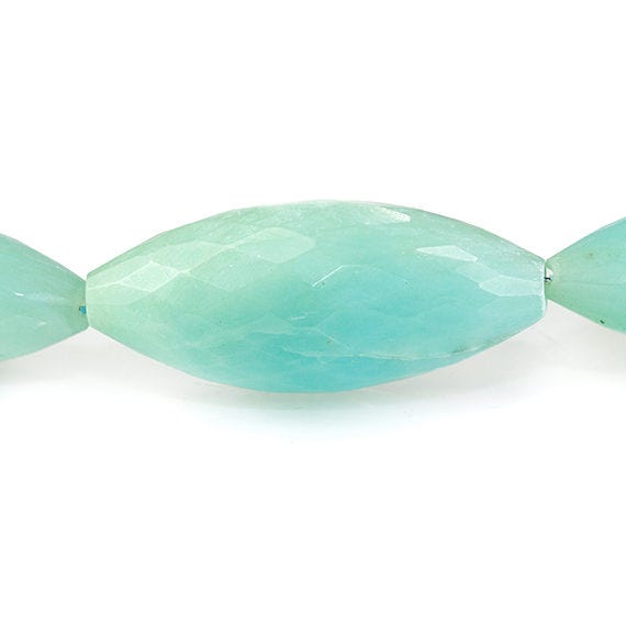 18-30mm Blue Peruvian Opal Faceted Marquise Beads 14.5 inch 16 pieces (ONLINE ORDER ONLY)