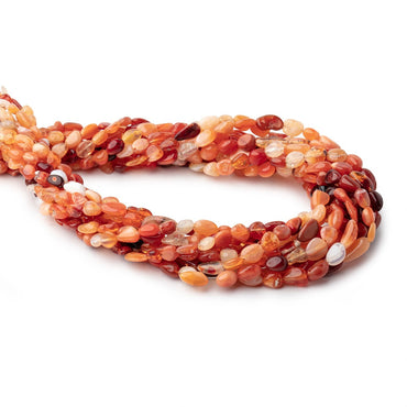 5x5-8x6mm Mexican Fire Opal plain nuggets 18 inch 60 Beads (ONLINE ORDER ONLY)