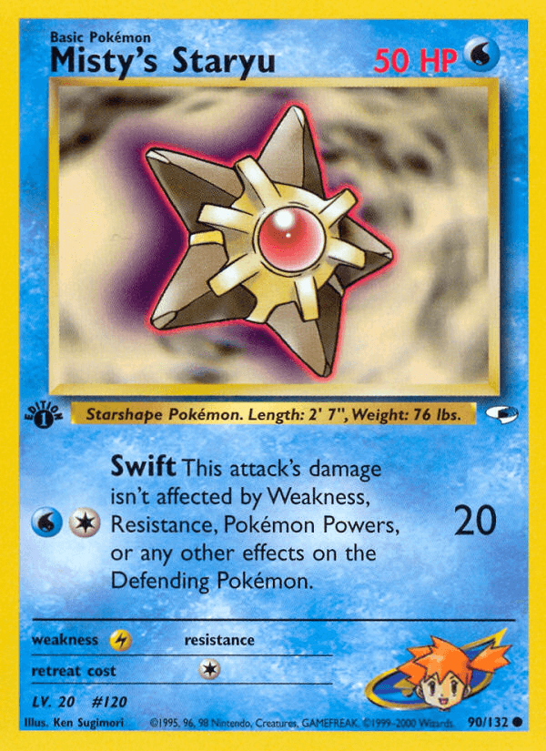 Misty's Staryu (90/132) [Gym Heroes 1st Edition] (Online Only)