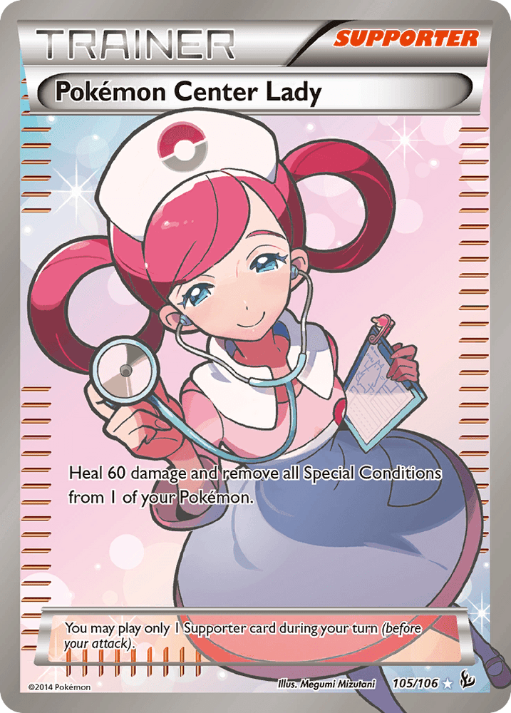 Pokemon Center Lady (105/106) [XY: Flashfire] (Online Only)