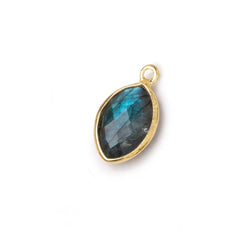13x9mm Vermeil Bezel Labradorite Marquise Pendant 1 piece (ONLINE ORDER ONLY)