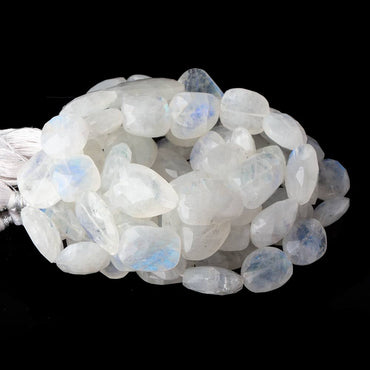 13x12-27x21mm Rainbow Moonstone faceted nuggets 14 inch 20 beads AA (ONLINE ORDER ONLY)