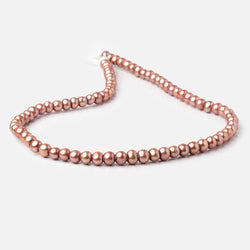 6-7mm Rosé Champagne Off Round Large Hole Freshwater Pearl 15 inch 75 pieces (ONLINE ORDER ONLY)