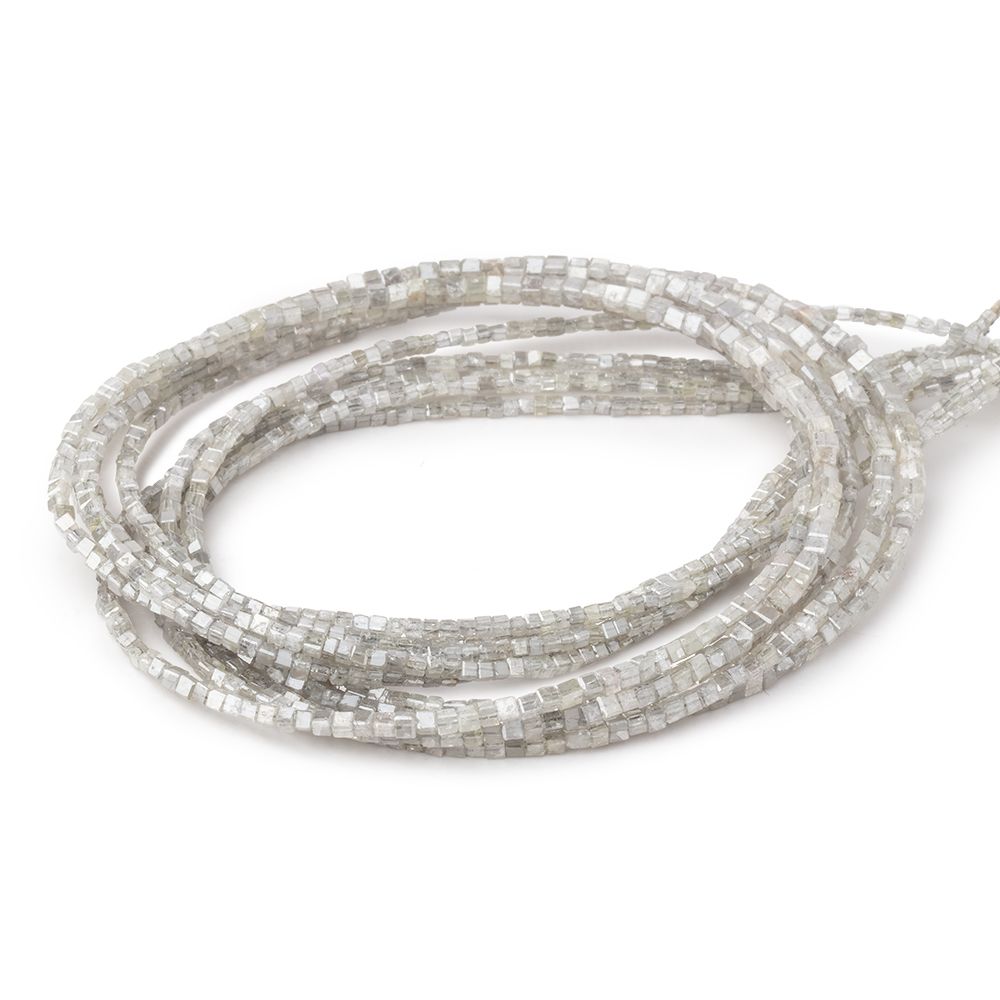 1-2mm Champagne Diamond Unfaceted Cube Beads 15 inch 250 pieces (ONLINE ORDER ONLY)