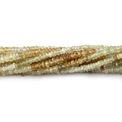 3mm Multi-tonal Grossular Garnet Faceted Rondelle Beads 13 inch 175 pieces (ONLINE ORDER ONLY)