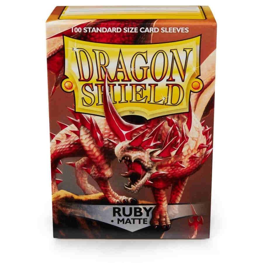 Dragon Shield: Standard 100ct Sleeves - Ruby (Matte) (Online Order Only)