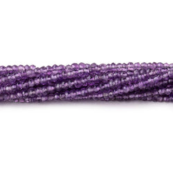 2-3mm Amethyst Faceted Rondelle Beads 13 inch 160 pieces (ONLINE ORDER ONLY)