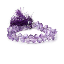 6.5mm Amethyst Faceted Pillow Beads 7.5 inch 46 pieces (ONLINE ORDER ONLY)