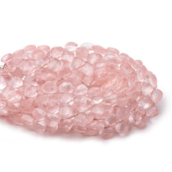 6x6mm Rose Quartz faceted pillow beads 7.5 inch 45 pieces A (ONLINE ORDER ONLY)