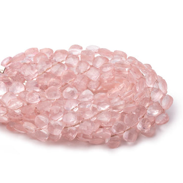 6x6mm Rose Quartz faceted pillow beads 7.5 inch 45 pieces A (ONLINE ORDER ONLY)