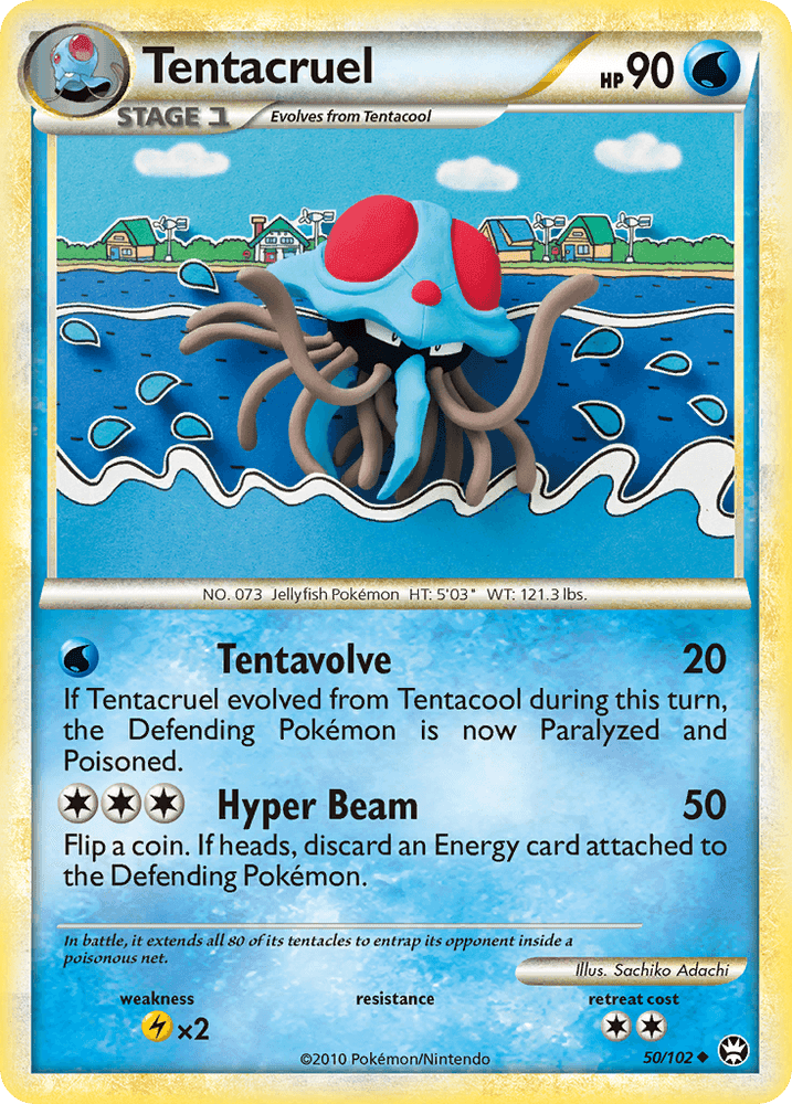 Tentacruel (50/102) [HeartGold & SoulSilver: Triumphant] (Online Only)
