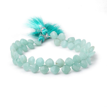 6mm Amazonite faceted pillow beads 7.5 inch 49 pieces A (ONLINE ORDER ONLY)