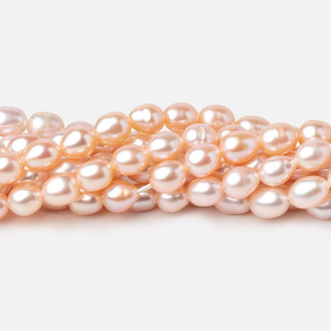 5x4mm Pink Straight Drill Oval Freshwater Pearls 15.5 inch 72 Beads A (ONLINE ORDER ONLY)