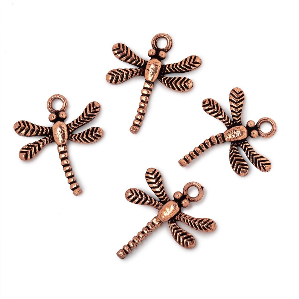 18.5mm Dragonfly Pendant Charm Set of 4 pieces (ONLINE ORDER ONLY)