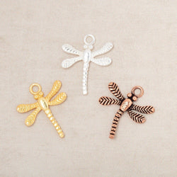 18.5mm Dragonfly Pendant Charm Set of 4 pieces (ONLINE ORDER ONLY)