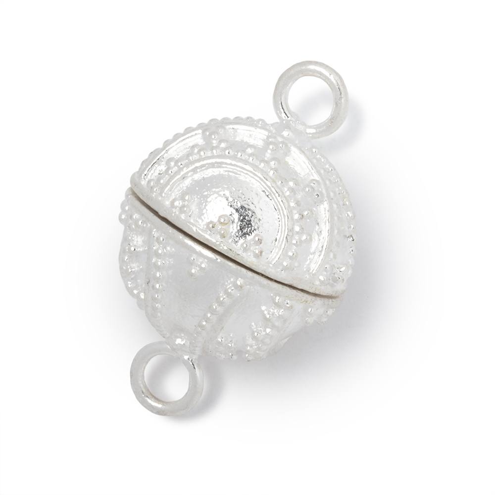 18.5mm Swirling Miligrain Design Round Magnetic Clasp 1 piece (ONLINE ORDER ONLY)