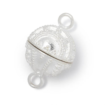 18.5mm Swirling Miligrain Design Round Magnetic Clasp 1 piece (ONLINE ORDER ONLY)