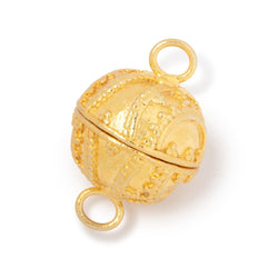 18.5mm Swirling Miligrain Design Round Magnetic Clasp 1 piece (ONLINE ORDER ONLY)